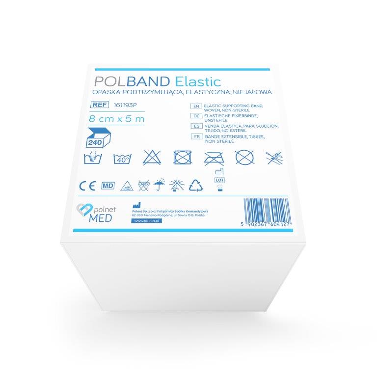 Opaska elastyczna 5 m*8cm 1szt POLband Elastic - obrazek 2